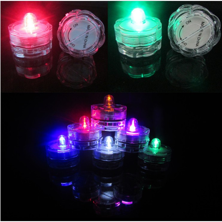 Lampu LED Lilin Elektrik Anti Air Kelap Kelip 7 Warna