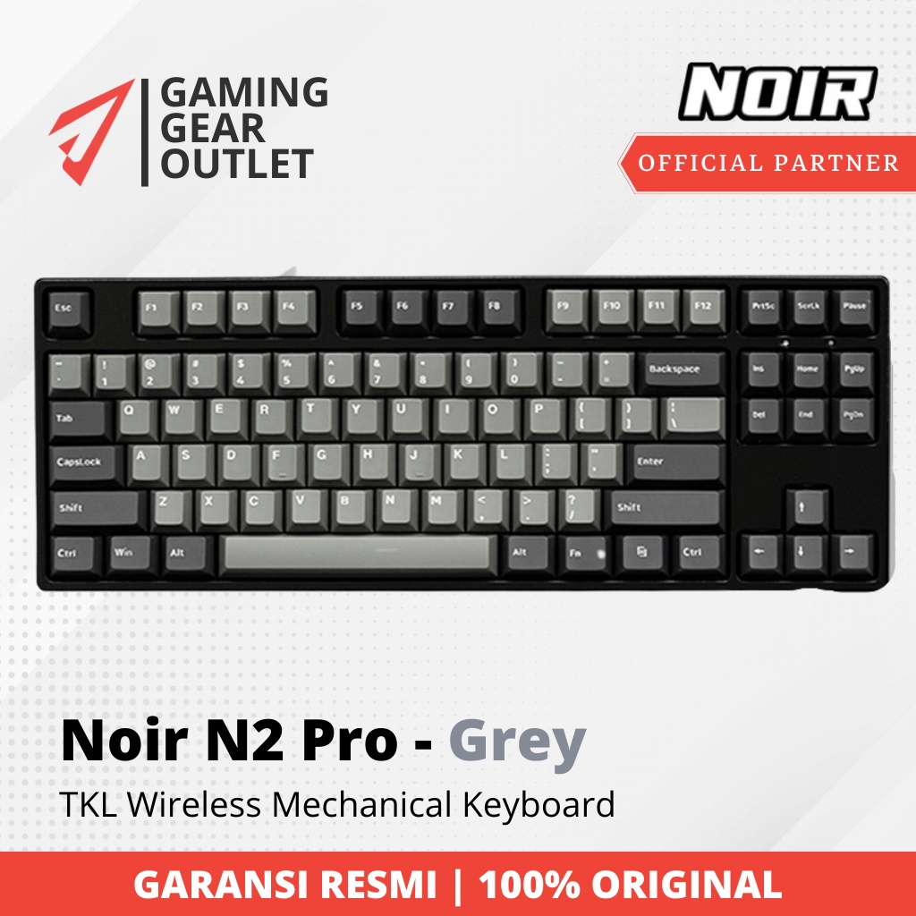 NOIR N2 Pro Grey - TKL Wireless Mechanical Keyboard
