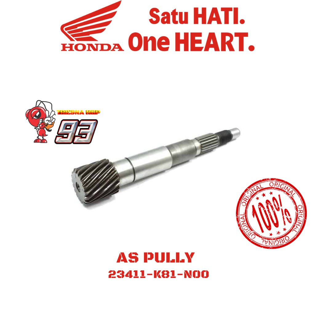 23411-K81-N00 AS PULLY BEAT ESP K81 ORIGINAL | SHAFT DRIVE 23411K81N00