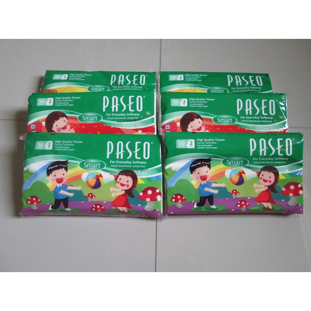 Tisue Paseo Travel Pack 2 Ply Isi 50 Sheet Tissue murah