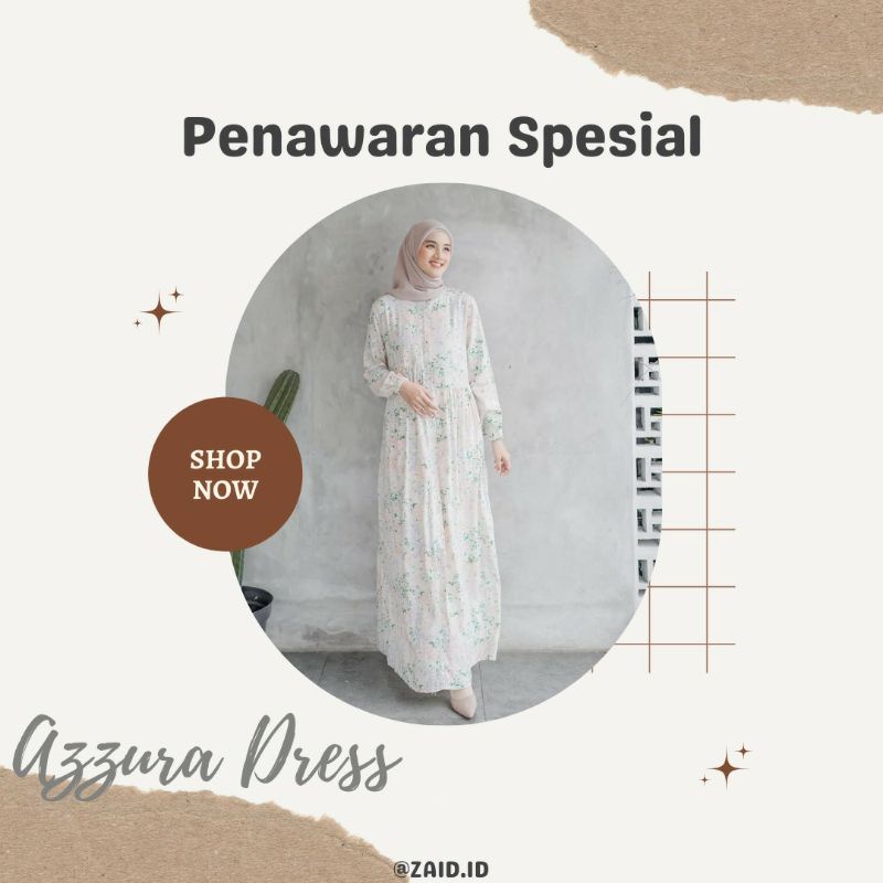 Azzura Dress baju gamis muslim rayon busui gamis terbaru lebaran