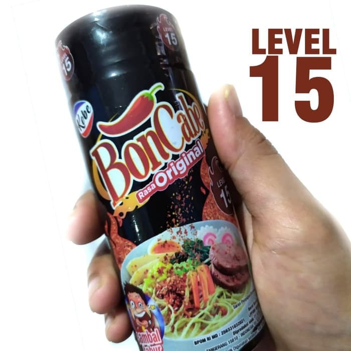 

BONCABE Sambal Tabur Kobe Level 15 Original BOTOL Bon Cabe 45gr