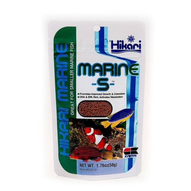 pelet pakan ikan laut kecil nemo dori hikari marine s