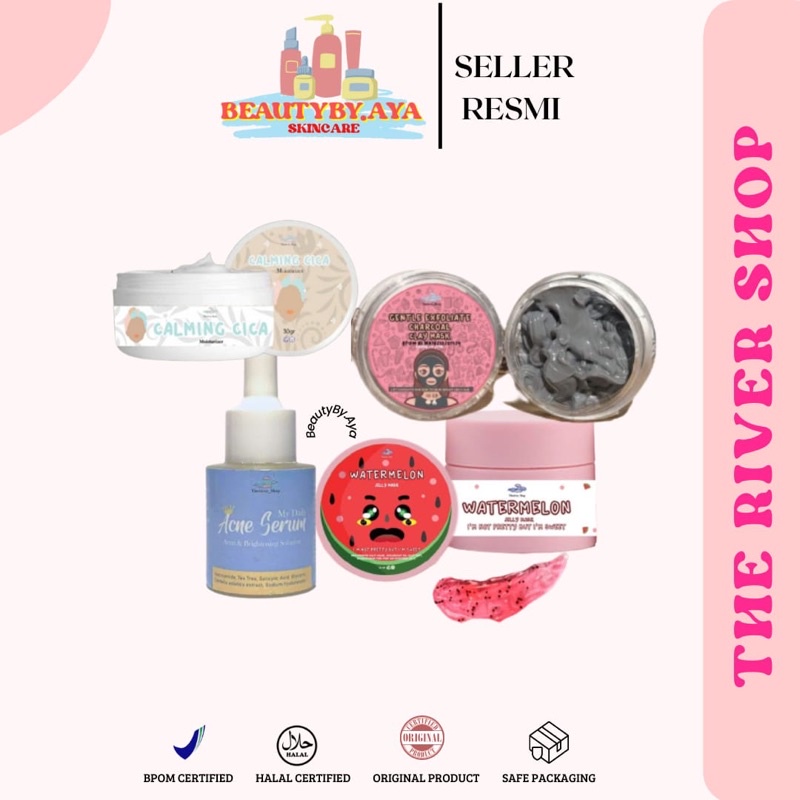 [READY] MASKER CLAY SLEEPING MOISTURIZER SERUM ACNE BY THERIVER_SHOP