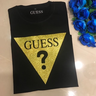  Kaos  Guess  Glitter BLTEE Branded Tee T shirt Tumblr 