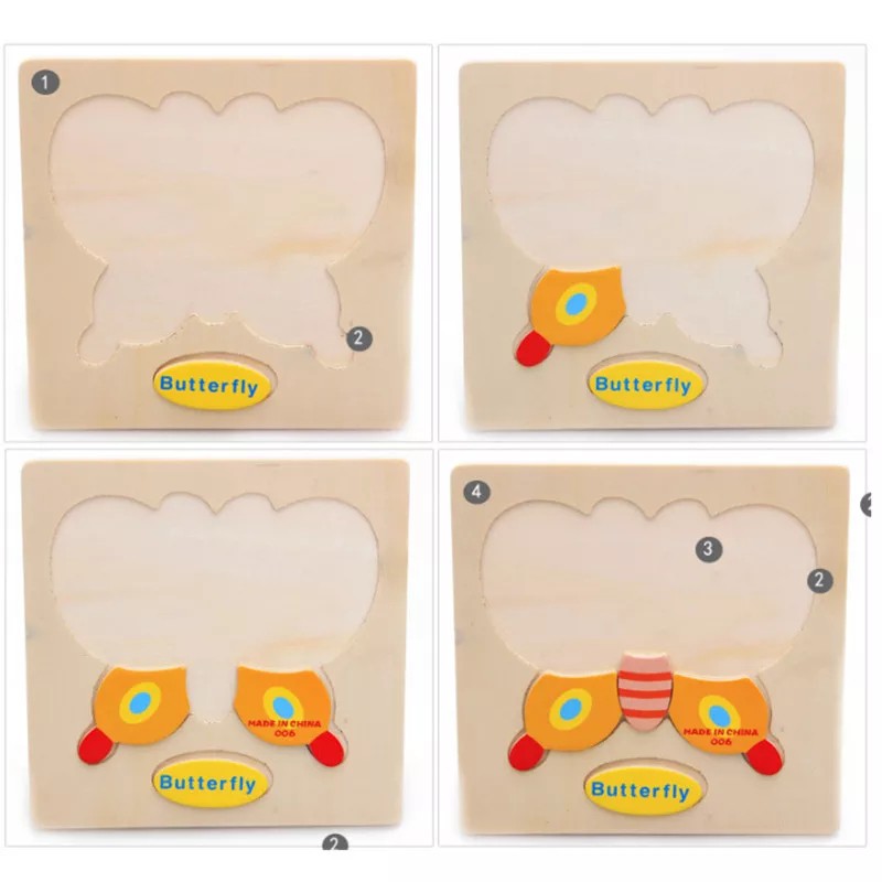 Puzzle Kayu 2D Wooden Puzzle Mini Puzzle Kayu Mainan Puzzle Anak Mainan Kayu Wooden Toys Mainan Kayu