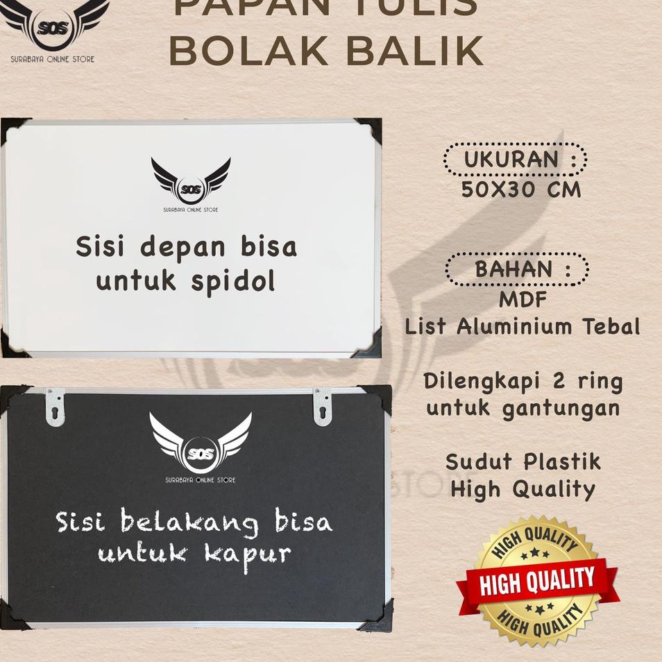 

Best Product FTVKK Whiteboard / Papan Tulis Gantung Spidol dan Kapur Dua Sisi Ukuran (20x30) (30x50) (40x60) / Papan Tulis Besar Kecil 97 Terkini