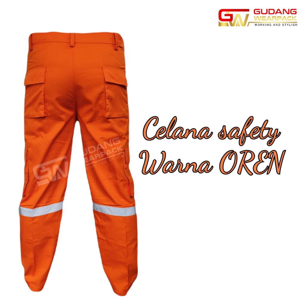 Gudang Wearpack - Celana Kerja Seragam Proyek Warna Oren