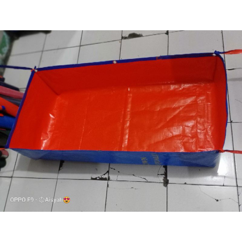 TERPAL KOLAM IKAN MINI TYPE A12 KOREA ORGINAL UKRAN 100x50x25