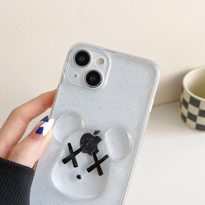 Kaws Glitter Case TPU Samsung A12 A11 A13 A23 A20 A53 A73 A23 A31 A30 A50 A71 A80 A52 A72 A32 4g 5g A50s A52s S22 S21 S20 S10 plus ultra
