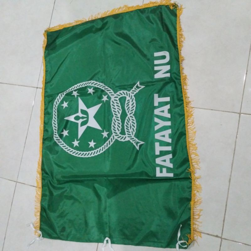 Bendera (pataka) NU Banser Ansor fatayat muslimat rumbai pataka bijian