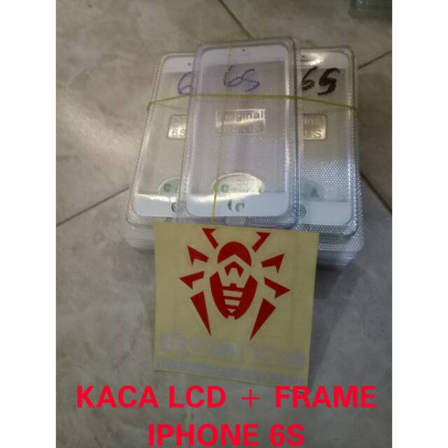 GLASS / KACA LCD IPHONE 6S + OCA + FRAME
