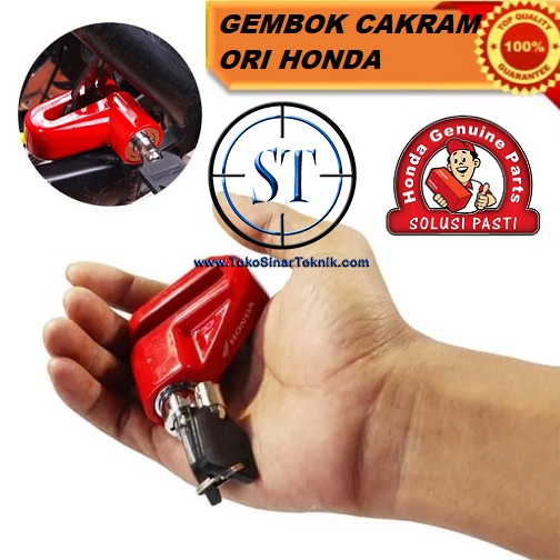 Kunci Gembok Motor Cakram Original AHM Honda Disk Brake Lock Safety Universal Vario Beat PCX ADV Nmax Aeox xmax dll