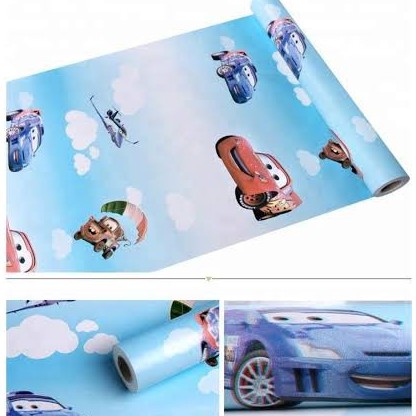 Wallpaper Sticker Motif  Mobil Awan 5271 / Wallpaper New 2020 / 9mx45cm