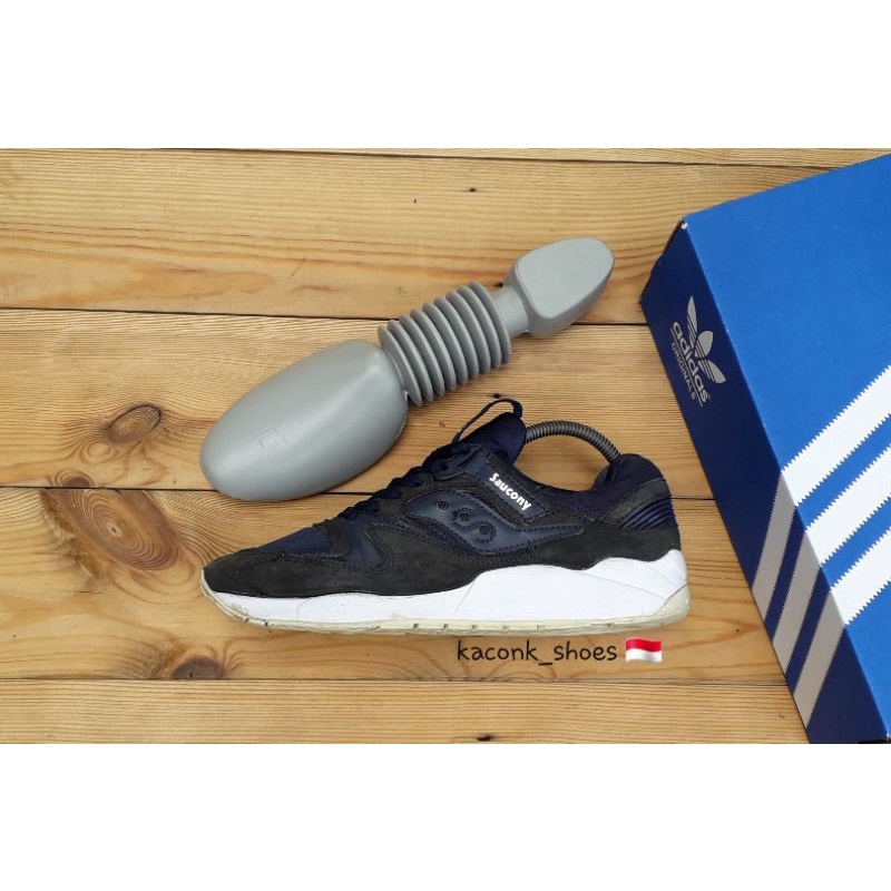 SEPATU CASUAL SNEAKERS RUNNING SAUCONY GRID 9000 BLACK NAVY ORIGINAL