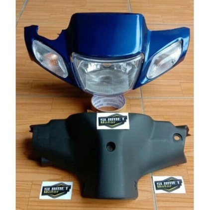 batok lampu depan fizr batok kepala fizr warna biru set batok belakang fizr & lampu + sen kanan kiri