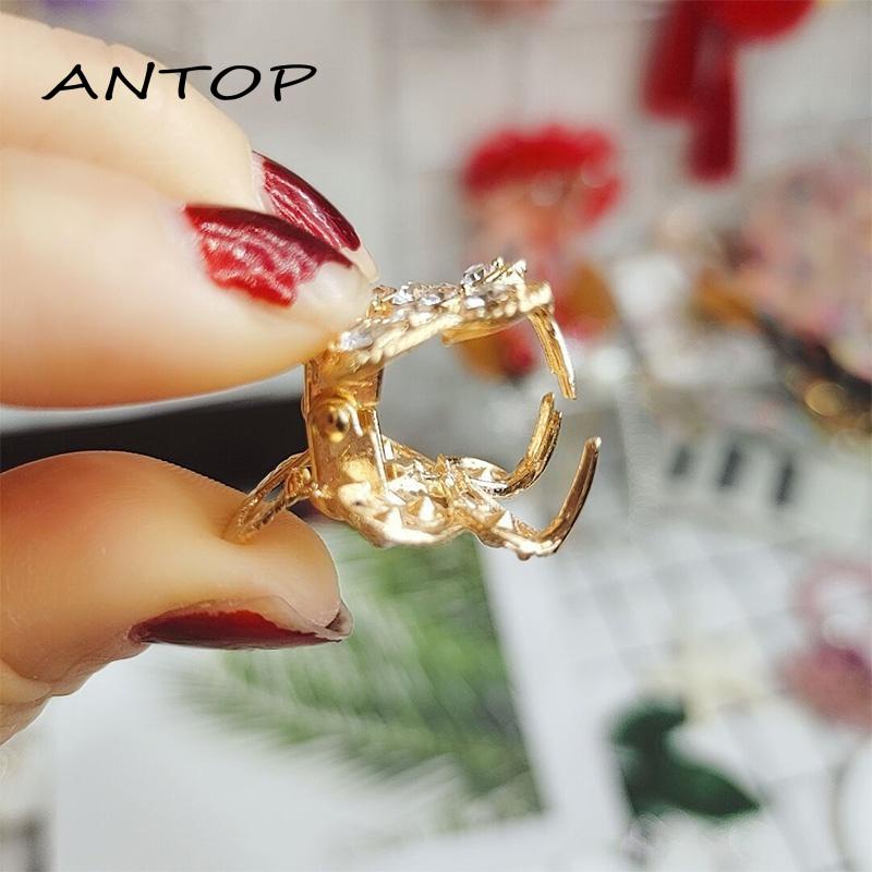 Jepit Rambut Mini Bentuk Kupu-Kupu Aksen Berlian Imitasi Untuk Wanita