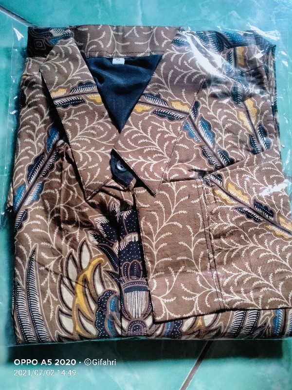 Batik Jayanegara Full Furing Lengan Panjang Katun Halus Sragenan Ori Solo