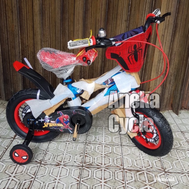 Sepeda Anak Element  Spiderman 12 sepeda anak cowok  roda 