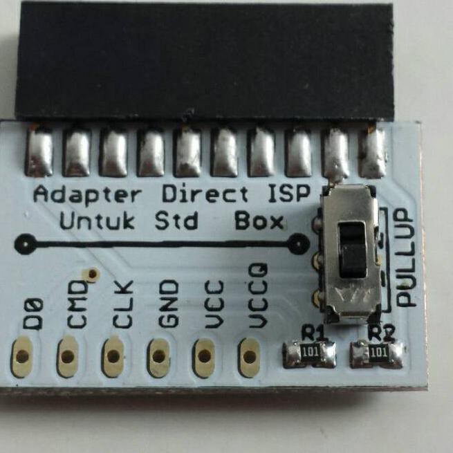 GCN Adapter Direct ISP UFI Medusa Octoplus Sysco Easy Plus Emmc Pro Box dengan switch resistor PullU