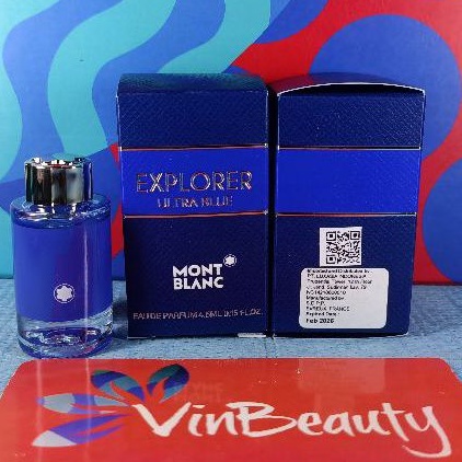 Miniatur Parfum OriginaL Montblanc Explorer Ultra Blue EDP 4.5 ml For Men Murah