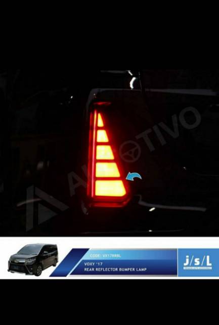 lampu LED reflektor voxy mata kucing rear reflektor bumper lamp jsl