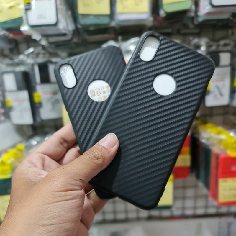 IPHONE X/XS/XR/XS MAX CASE SOFTCASE FULL MAX CARBON, SLIM FIT CASE CARBON FULL SILIKON HITAM KARBON CASING COVER