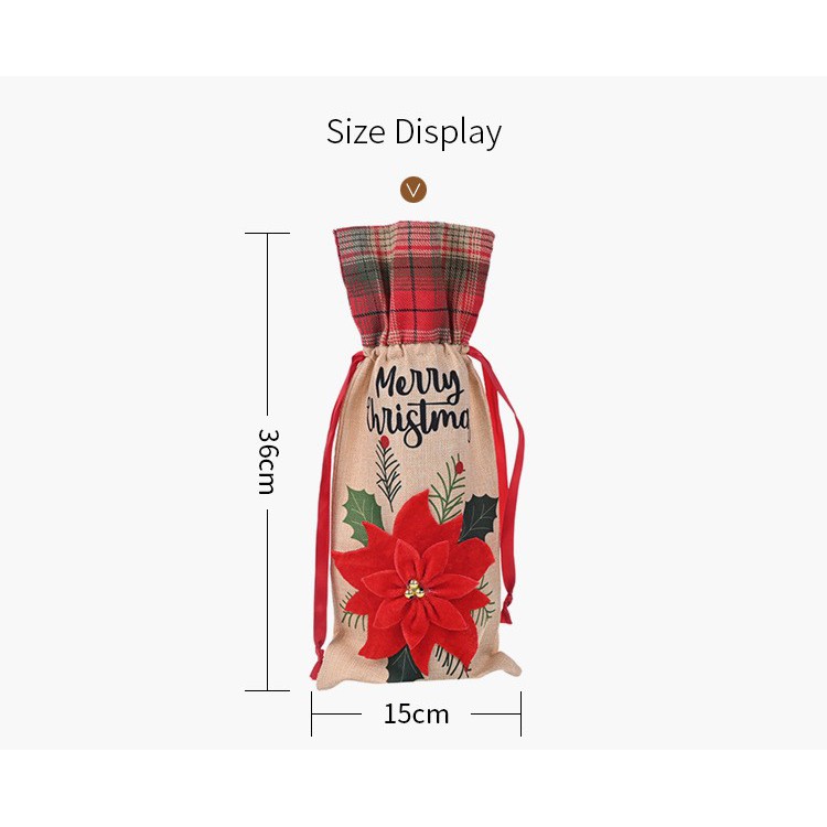 XBFL high quality sarung botol wine minuman natal bottle cover bag