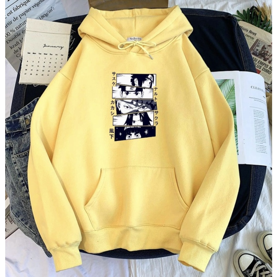 SHIPPUDEN NARUTO Jumper Hoodie II Sweater Hoodie Anime II Sweter Oblong Topi Sz M - XL ( Pria &amp; Wanita / Anak &amp; Dewasa )