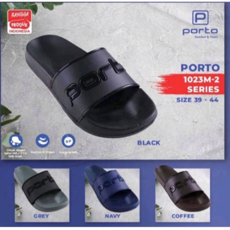 Sandal Pria Slip On Karet Pylon Ringan Tahan Air Size 30 - 44