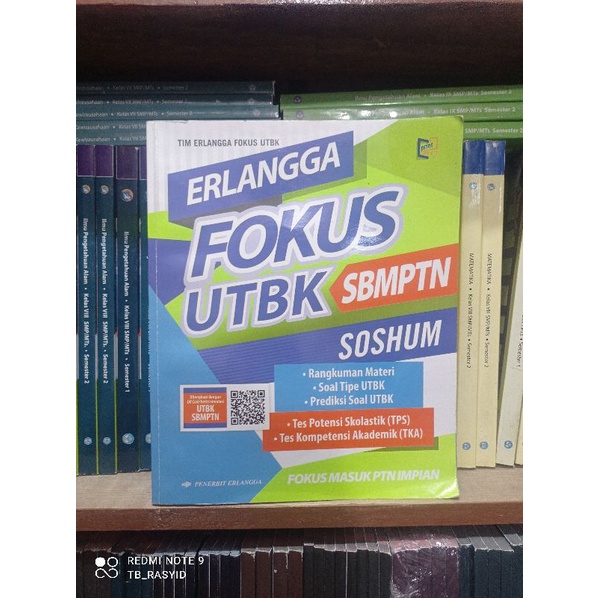 BUKU ERLANGGA FOKUS UTBK SBMPTN SOSHUM 2022