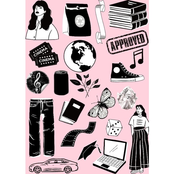 

sticker Tumblr uncutting A6