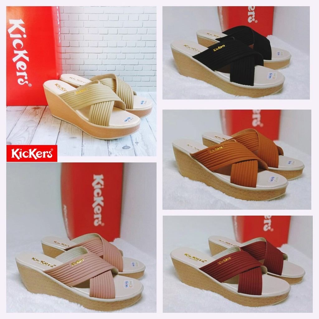 WEDGES SANDAL  WANITA  KICKERS  KODE SL01 MURAH HARGA GROSIR8 