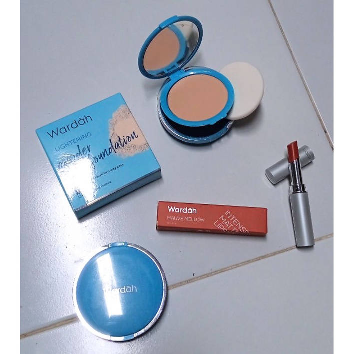 (termurah) Paket Wardah bedak dan lipstik
