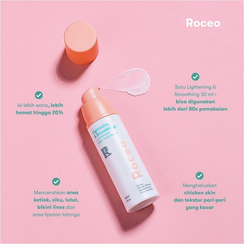 ROCEO Lightening and smoothing underarm and skinfold serum