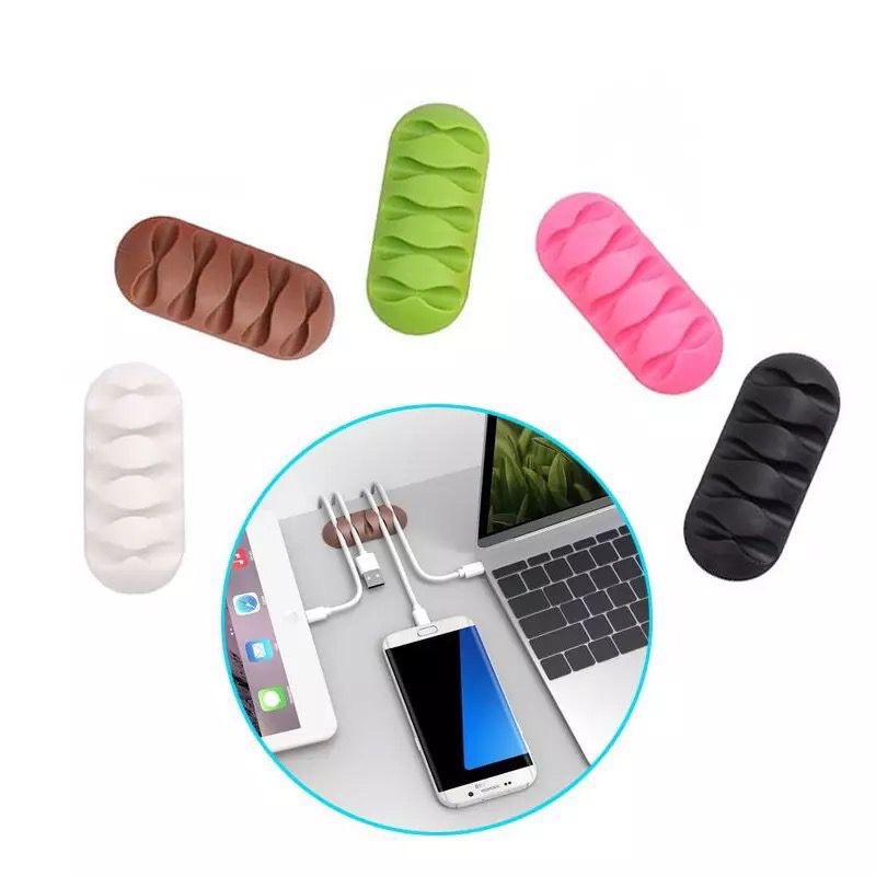 CLIP CABLE / PENGIKAT PERAPI KABEL MODEL KLIP / CABLE ORGANIZER MANAGEMENT CLIP SYSTEM SILICONE JRW0004