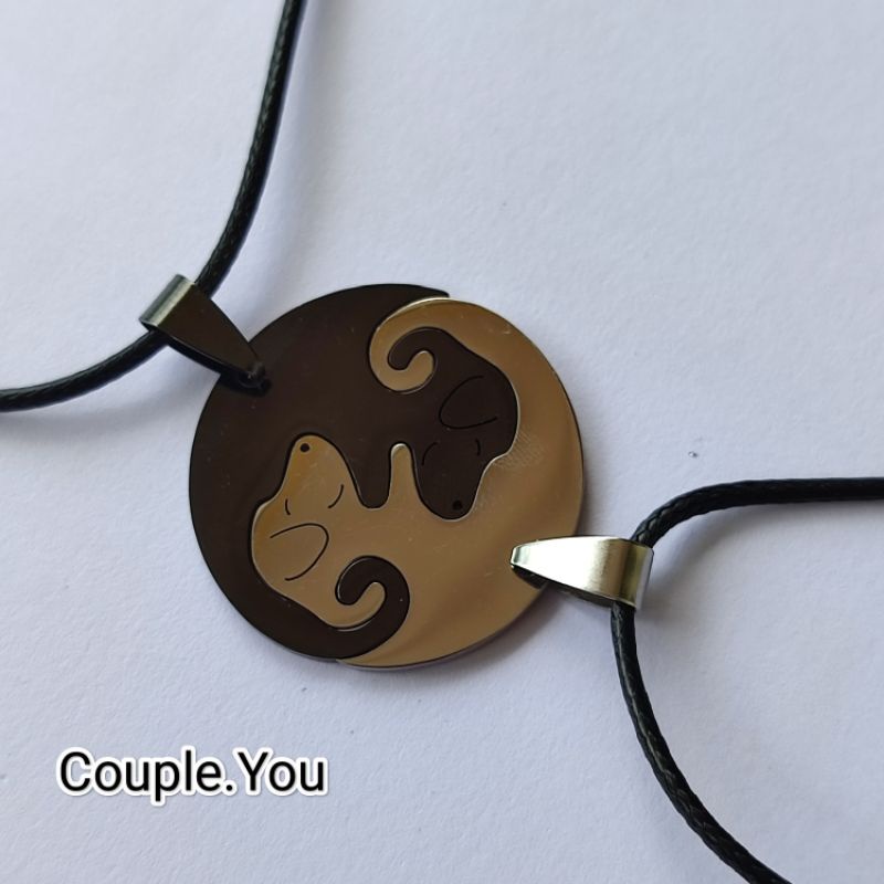 Jual Sepasang Kalung Couple Pasangan Lambang Kesetiaan Indonesia Shopee Indonesia