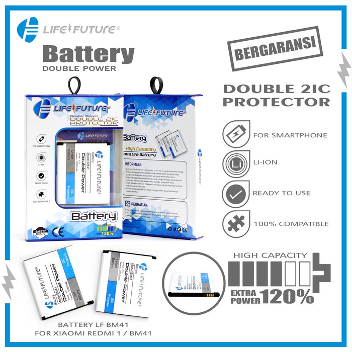 BATRE / BATERAI / BATTERY LF XIAOMI REDMI 1 / BM 41 / BM41