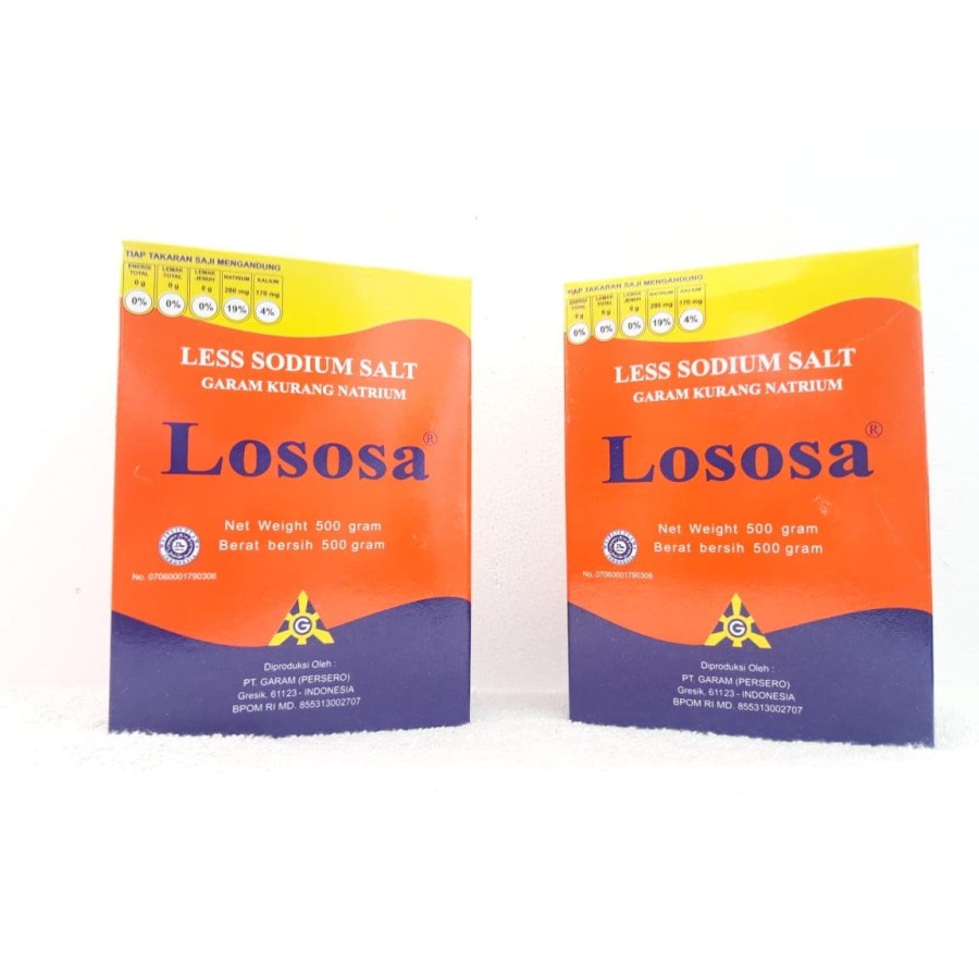 

Garam Lososa Rendah Natrium Aman Untuk Hipertensi & Diet
