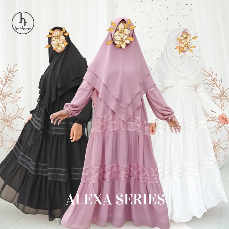 SALE Lebaran gamis akad dusty pink gaun brokat dress pesta hashuna syari preloved