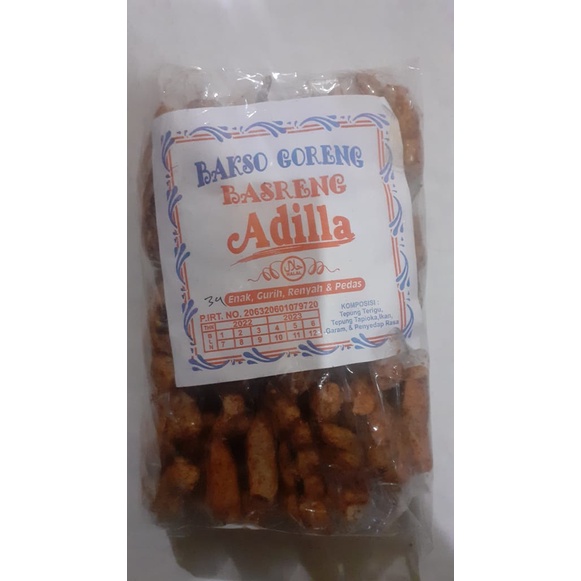 Adila Bakso Goreng (basreng) Sosis Goreng ( Sosreng ) enak Pedes Gurih Cocok Untuk Teman Ngopi dll per pack isi 20 pcs