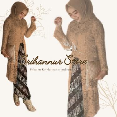 SALEE!!!!.. SET KEBAYA KUTU BARU SANJANI - KEBAYA GAMIS MUSLIM FASHION MODERN-stelan kebaya kebaya k