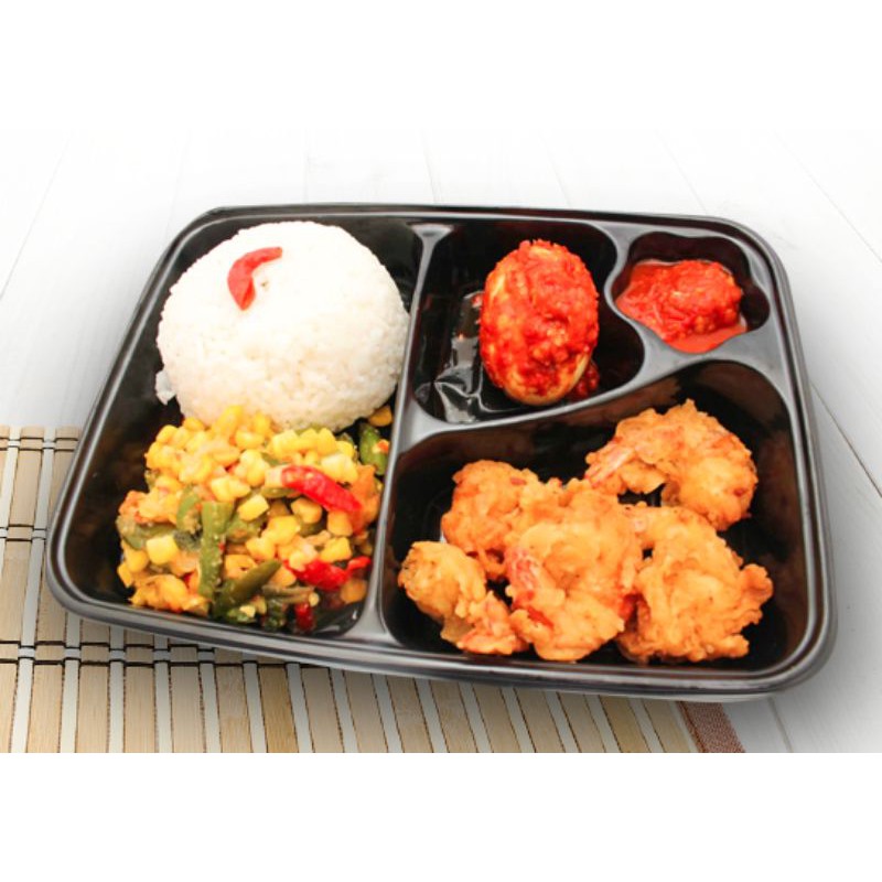 

Paket nasi bento udang/cumi crispy