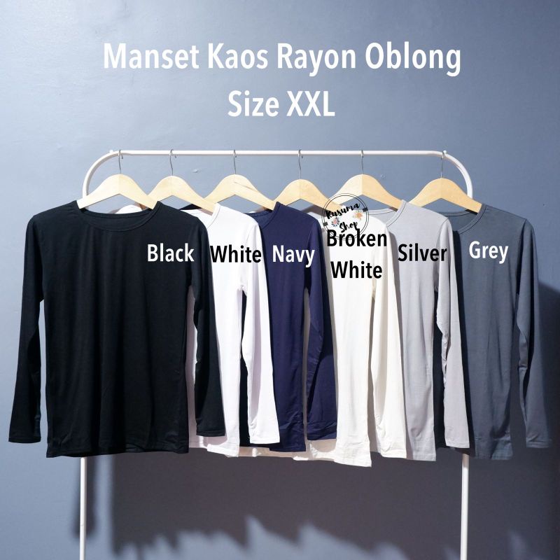 Manset Kaos Rayon Oblong Ukuran XXL | LD 93cm - 103cm