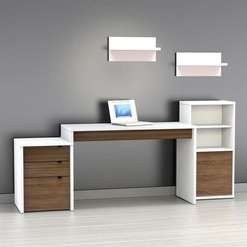 meja belajar minimalis dan modern