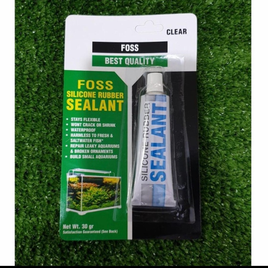 Lem Kaca Silikon Aquarium Akuarium Aquascape Silikon Sealant FOSS 30g