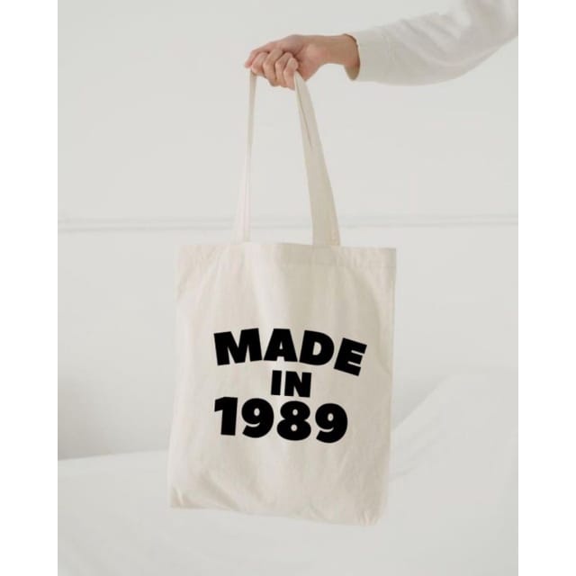 MYSTIQUE.ID-TOTE BAG MADE IN 1989 LUCU DAN AESTHETIC