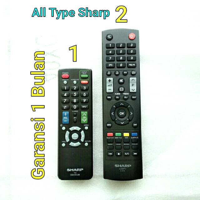 Remot Remote TV SHARP Aquos LED LCD Tabung Plasma Original Asli Ori