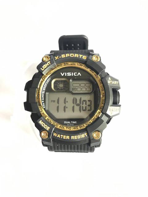 Jam tangan digital Sporty jumbo water Resist visica 638