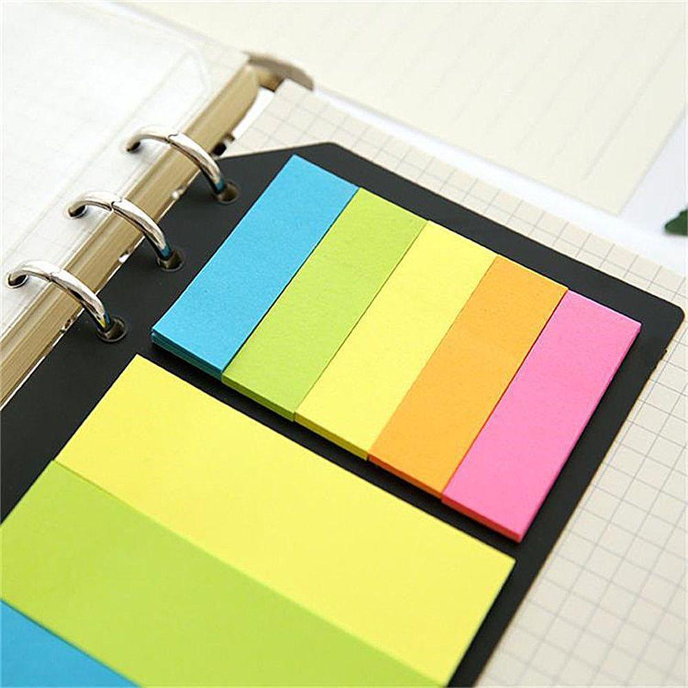 Lanfy Sticky Notes Siswa Kantor Notebook Hadiah Tulisan Bantalan Pembatas Stiker Untuk Memo Pad Daun Longgar